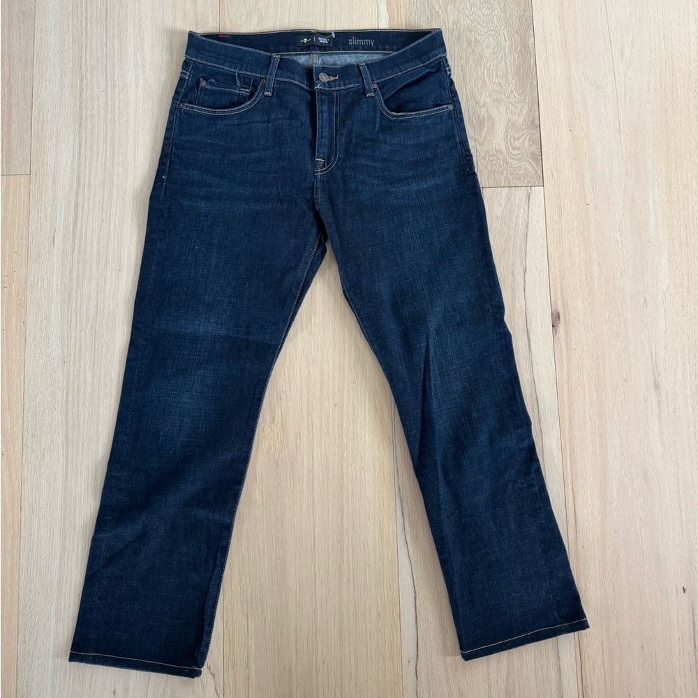 7 For All Mankind Series 7 Denim Slimmy Dark Wash Jeans Size 34 NWOT